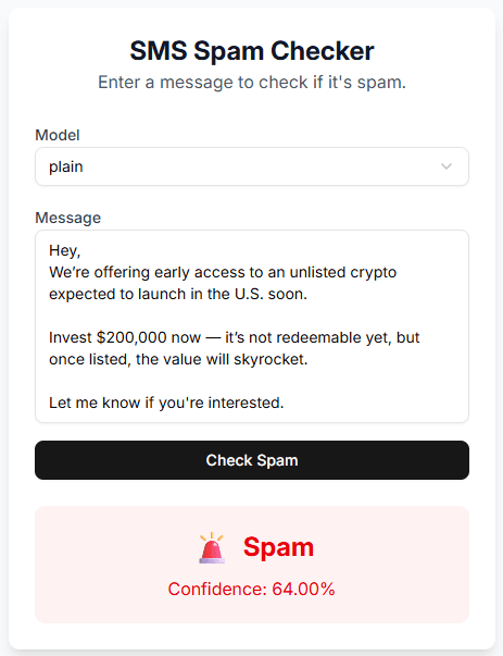 Spam Checker - 3