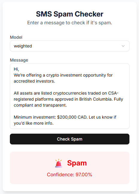 Spam Checker - 4